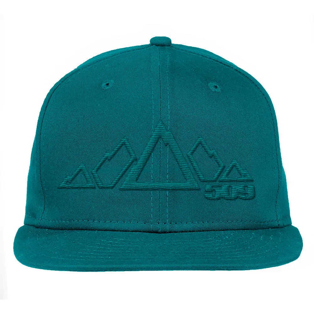 509  Snowmobile 5 Peak New Era Snapback Hat Adjustable Baseball Cap Mountain Range