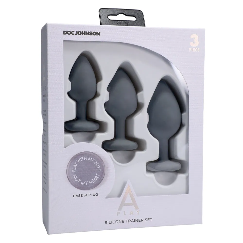 A Play 3-Piece Silicone Anal Plug Trainer Set