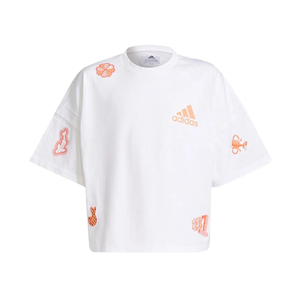 Adidas Remeras Ninhos Yg_Img_Ss_Tee White