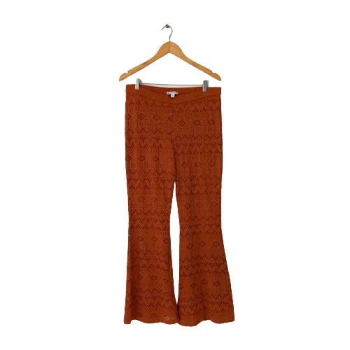 American Eagle Rust Lace Flare Pants | Brand New |