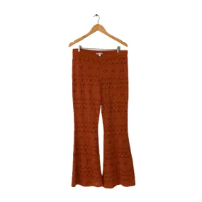 American Eagle Rust Lace Flare Pants | Brand New |
