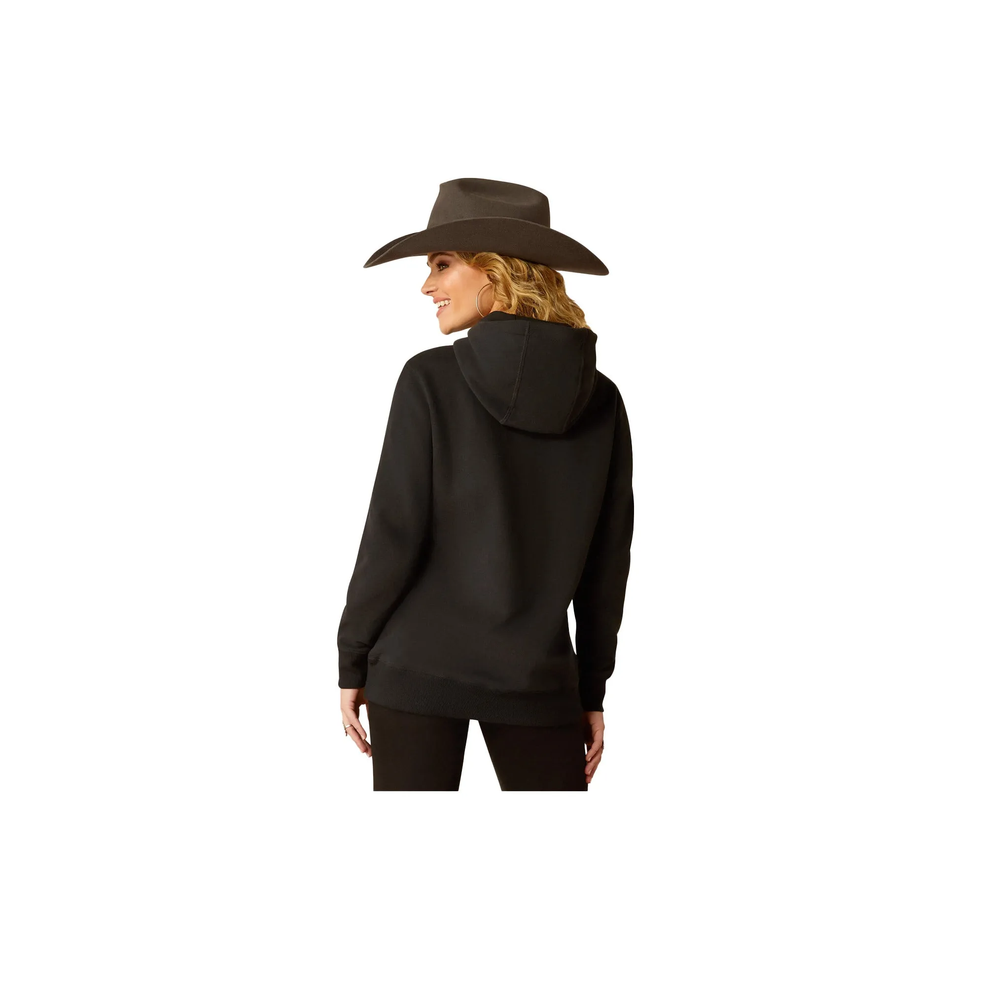 Ariat Womens Steer Stitch Hoodie Black