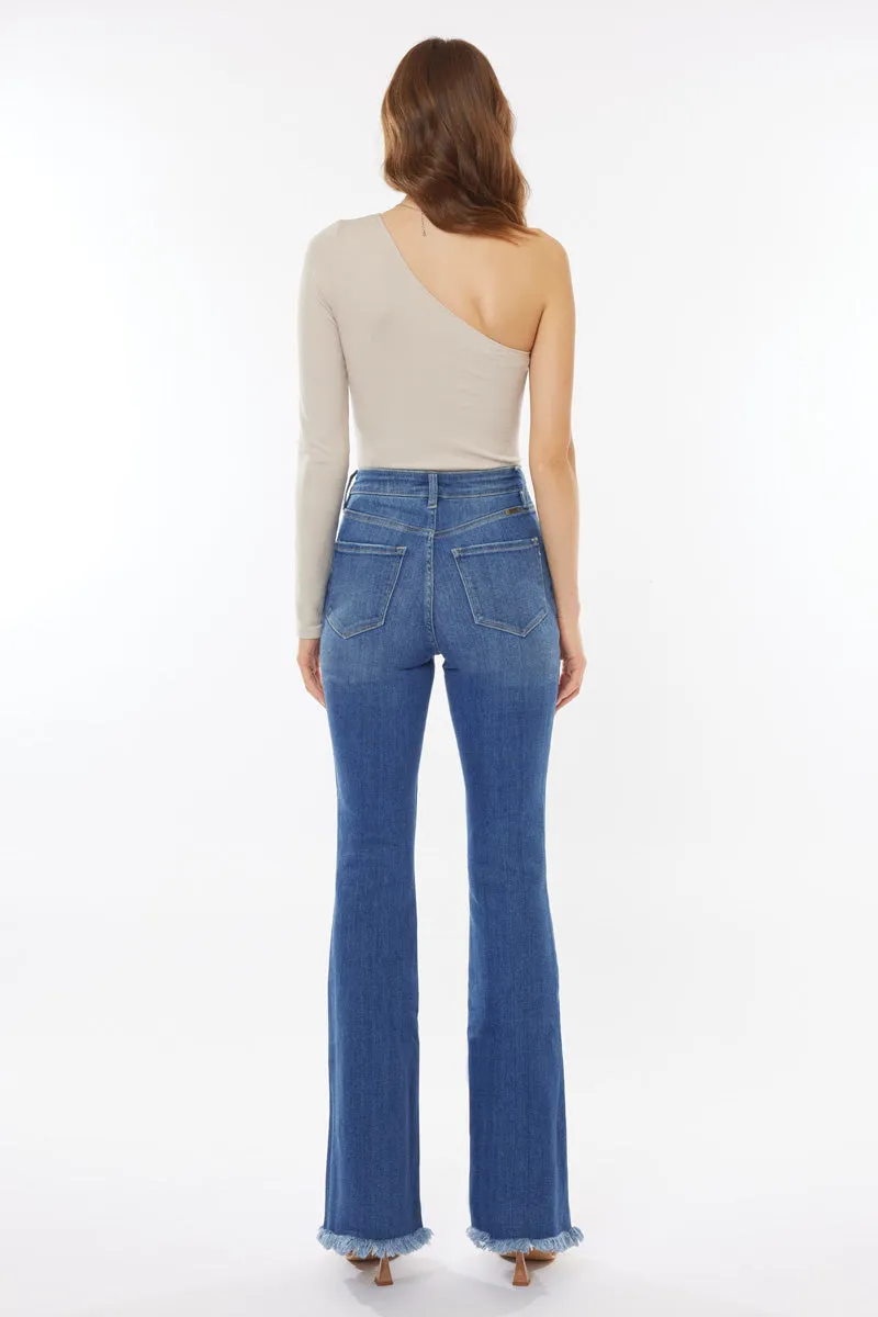 ASHTON MEDIUM DENIM - HIGH RISE FLARE - KAN CAN