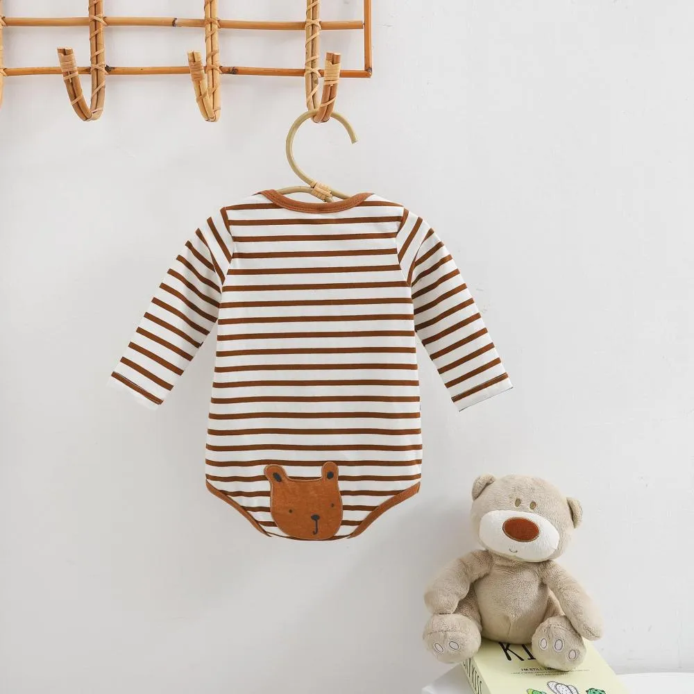 Autumn Newborn Boys and Girls Baby Cute Bear Romper Wholesale