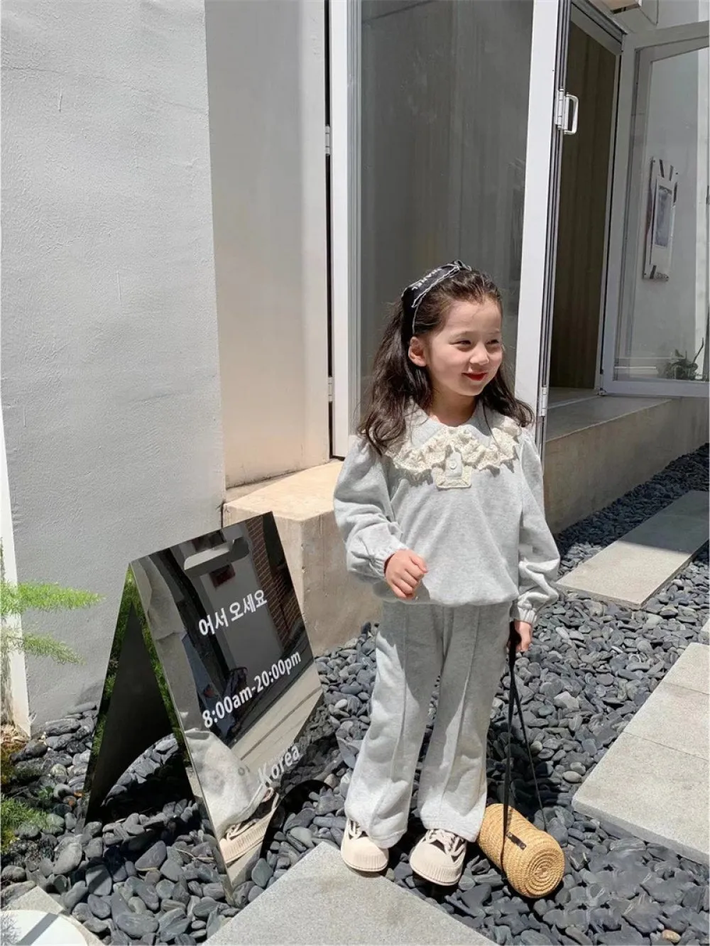 Autumn Toddler Girls Long-sleeved Baby Shirt   Trousers Set Wholesale Girls Clothes