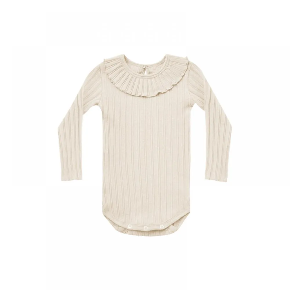Baby Autumn Lace Collar Pit Strip Knitted Romper Wholesale Baby Clothes