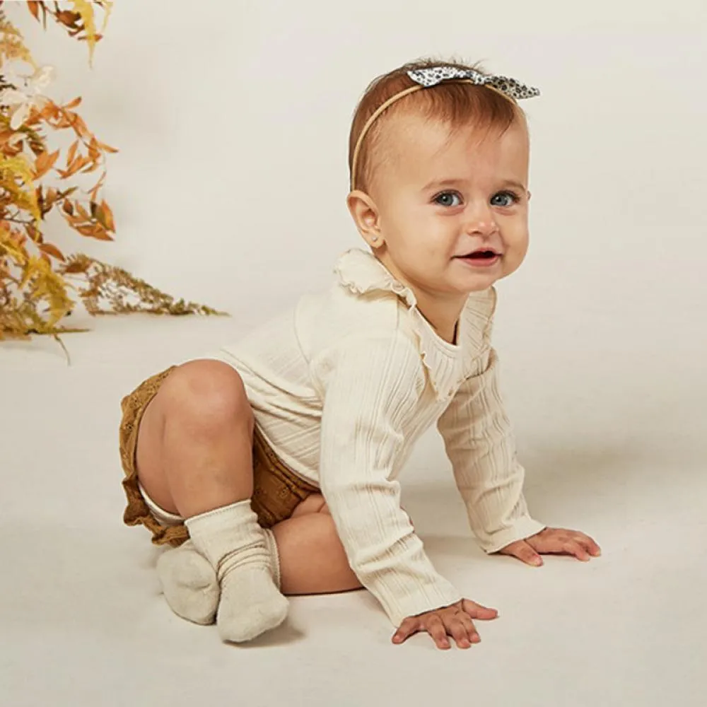 Baby Autumn Lace Collar Pit Strip Knitted Romper Wholesale Baby Clothes