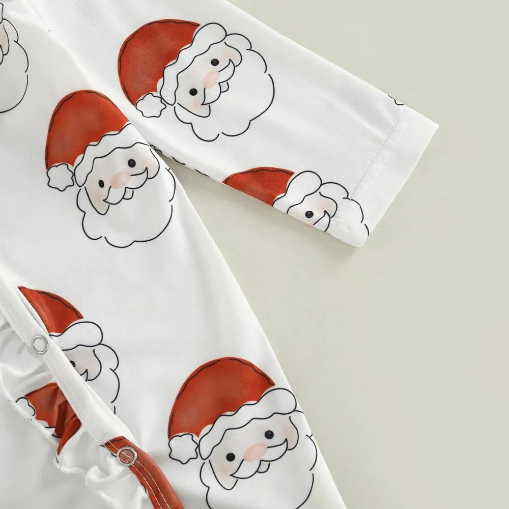 Baby Christmas Autumn Print Romper Wholesale Baby Clothes
