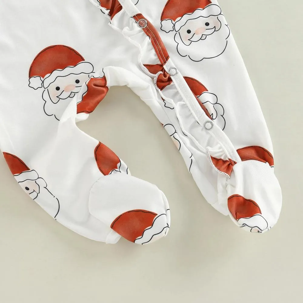 Baby Christmas Autumn Print Romper Wholesale Baby Clothes