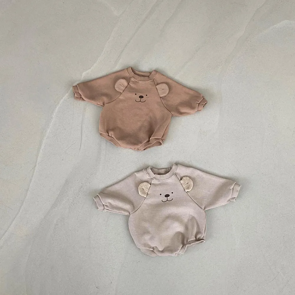 Baby Clothes Cute Bear Print One Piece Newborn Romper Wholesale