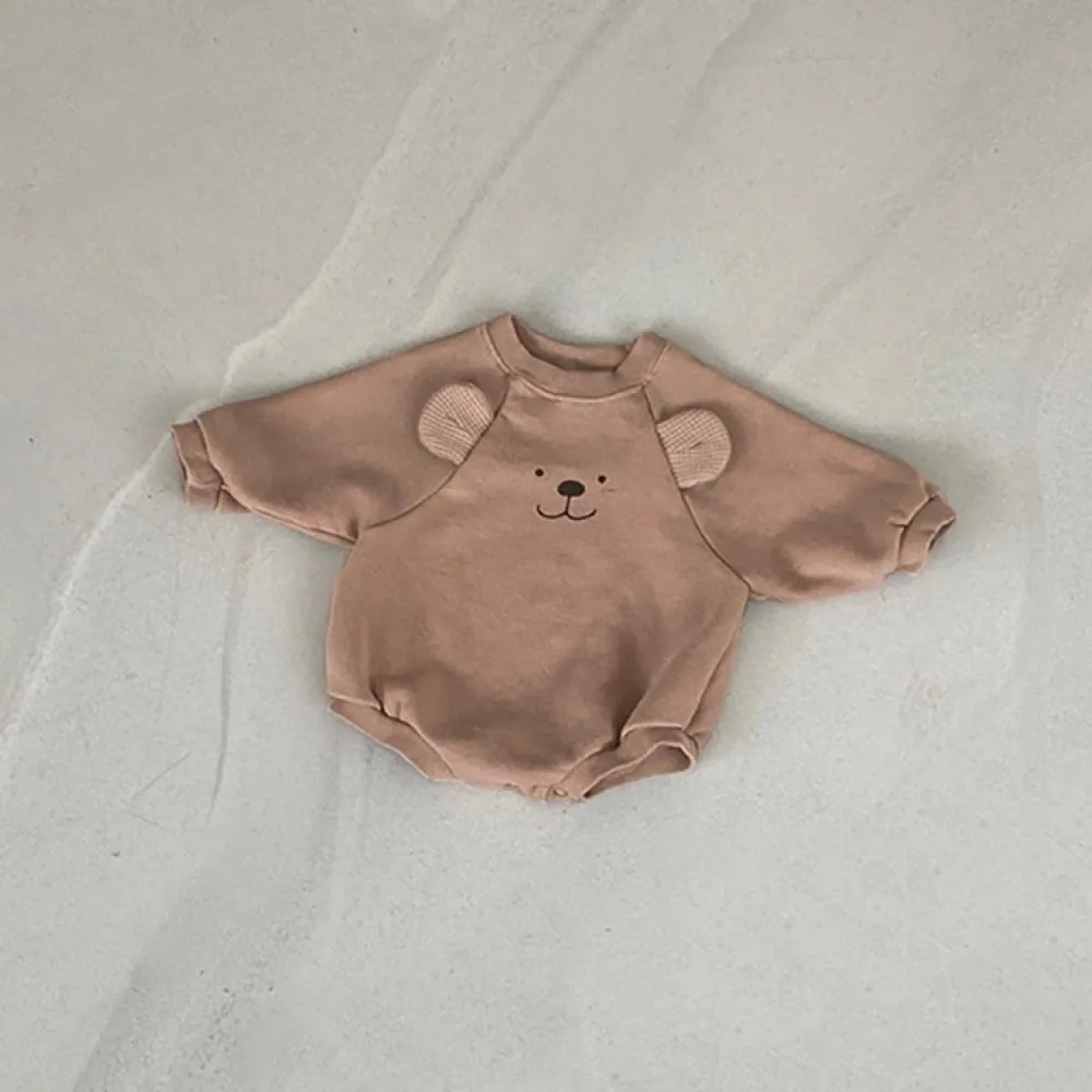 Baby Clothes Cute Bear Print One Piece Newborn Romper Wholesale
