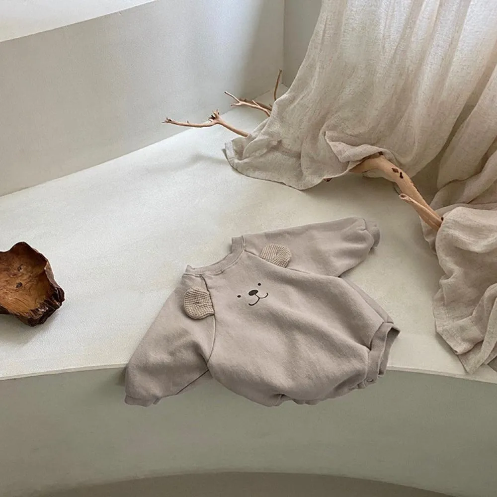Baby Clothes Cute Bear Print One Piece Newborn Romper Wholesale