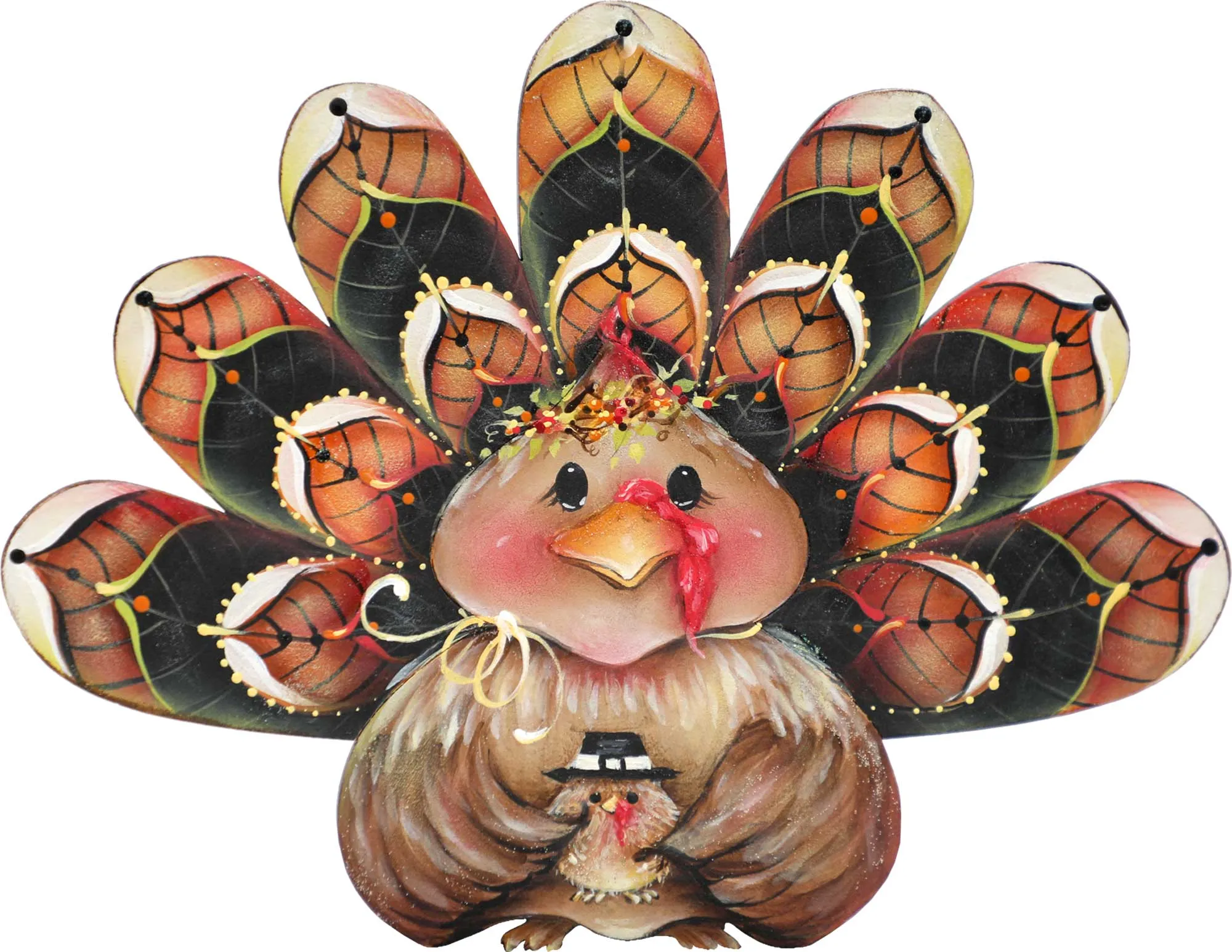 Be Thankful Turkey Sitter Door Decor by J. Mills-Price - Thanksgiving Halloween Decor - 8457702H