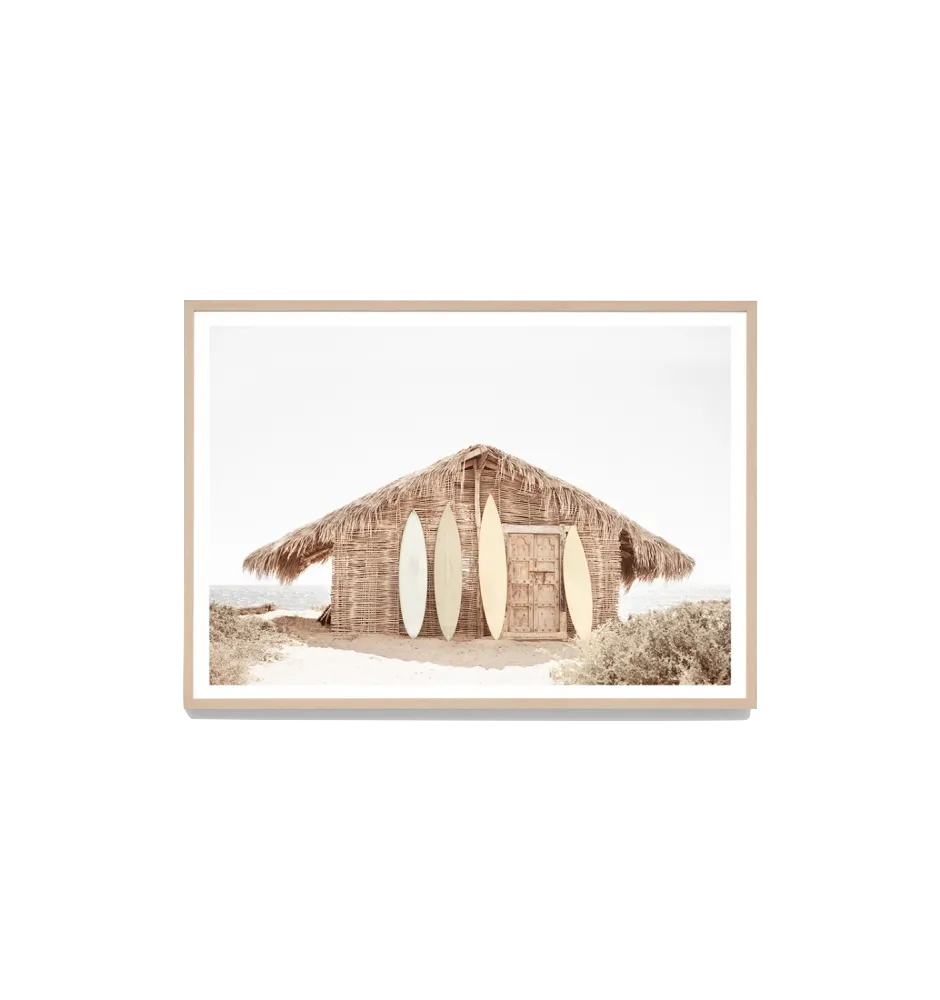 Beach Shack Framed Print