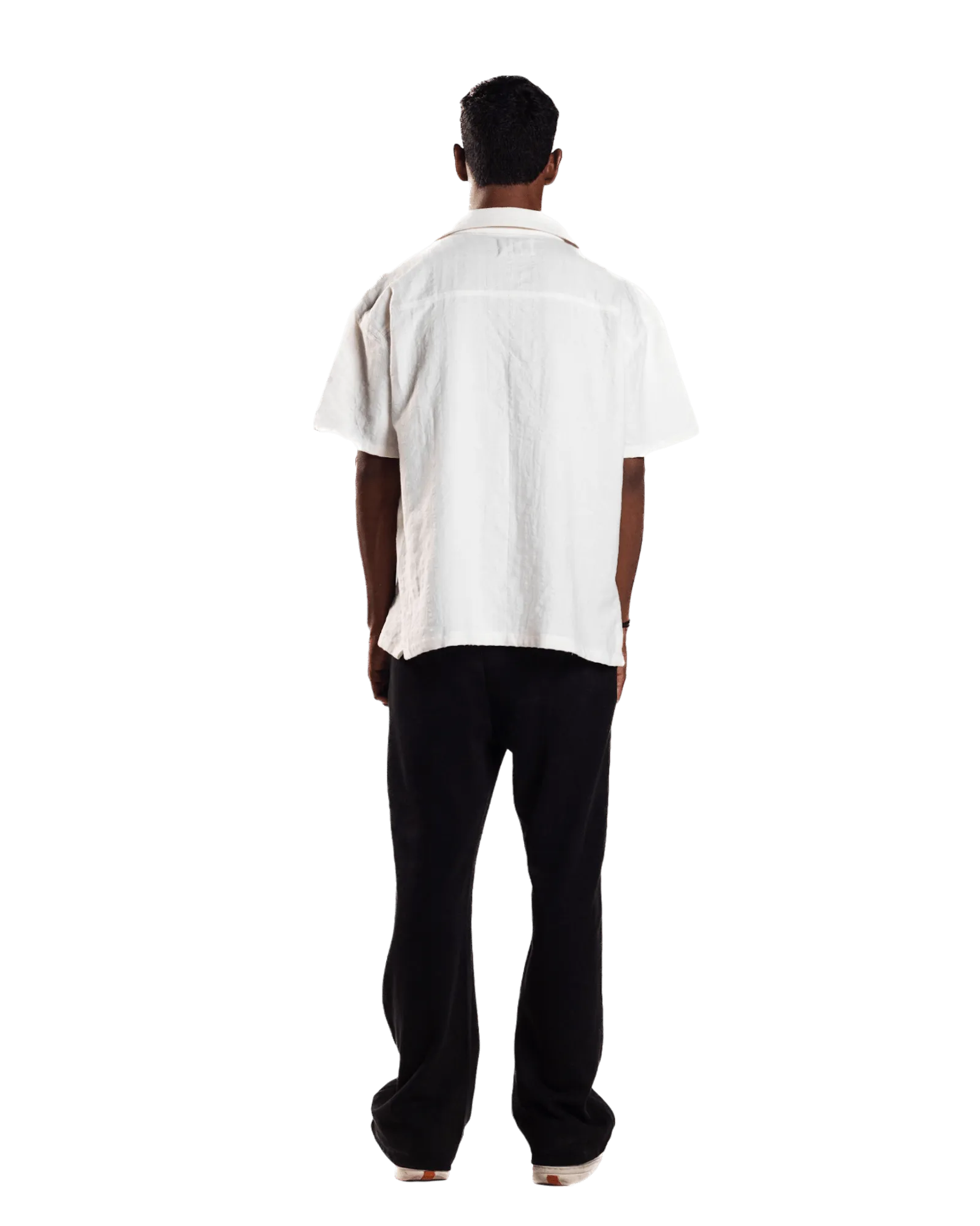 BEIGE SEERSUCKER BUTTON DOWN