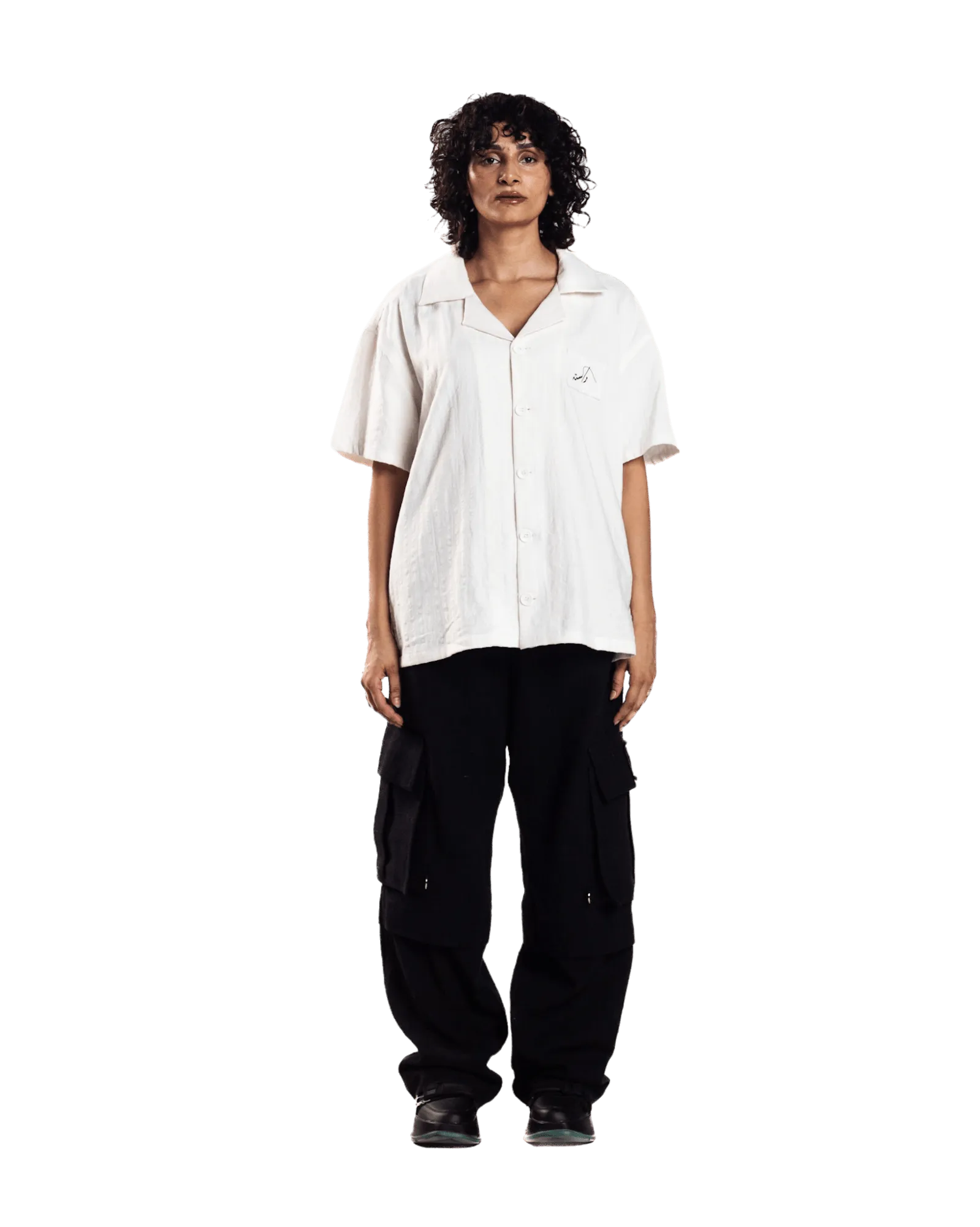 BEIGE SEERSUCKER BUTTON DOWN