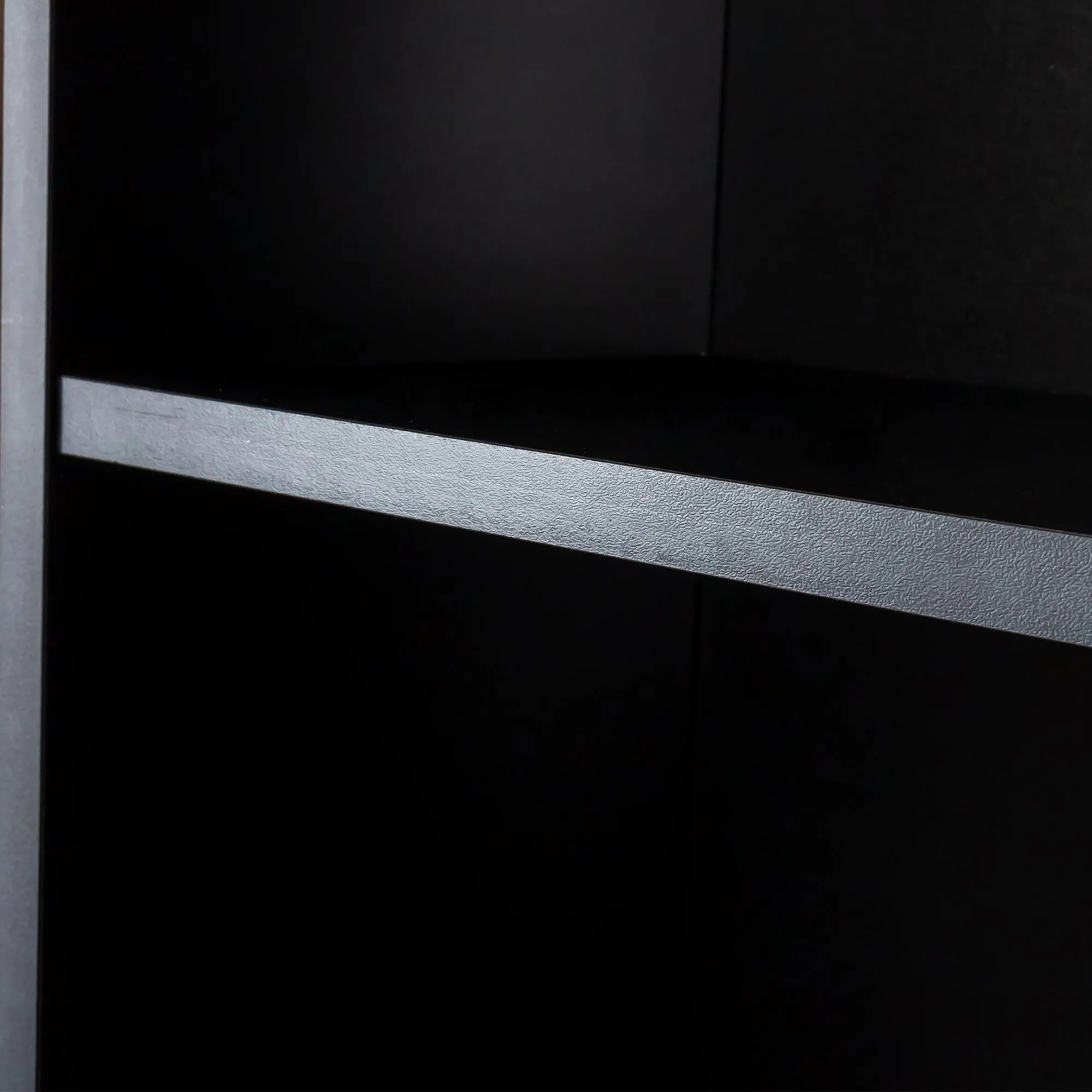 Black modern simple hair desk, multi-layer storage, large storage space