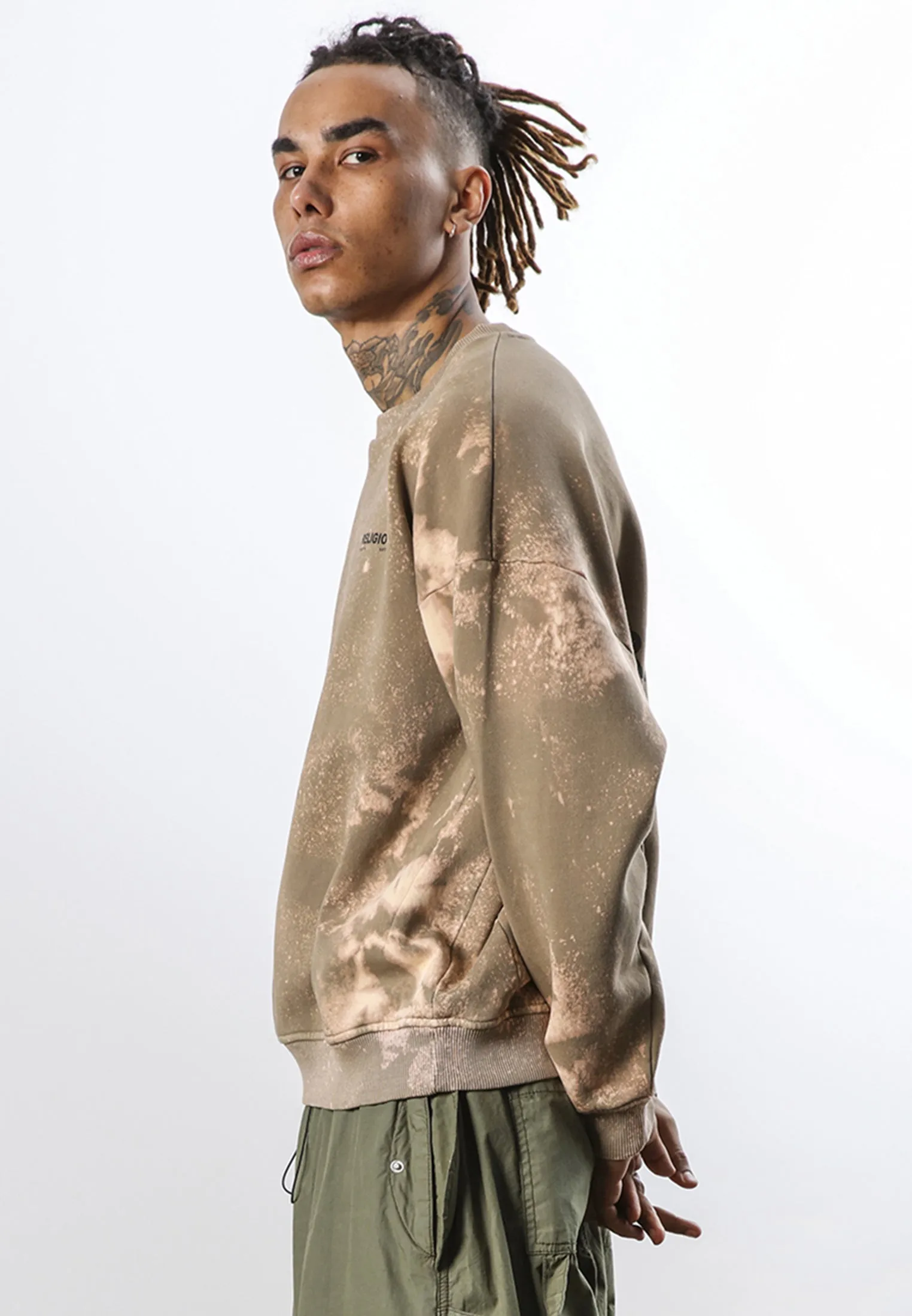 BLEACHED SWEAT FAWN & BLACK