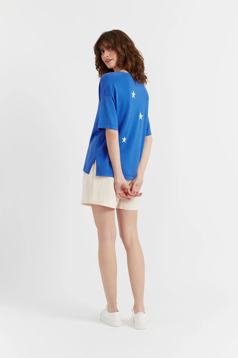 Blue Cotton Star T-shirt