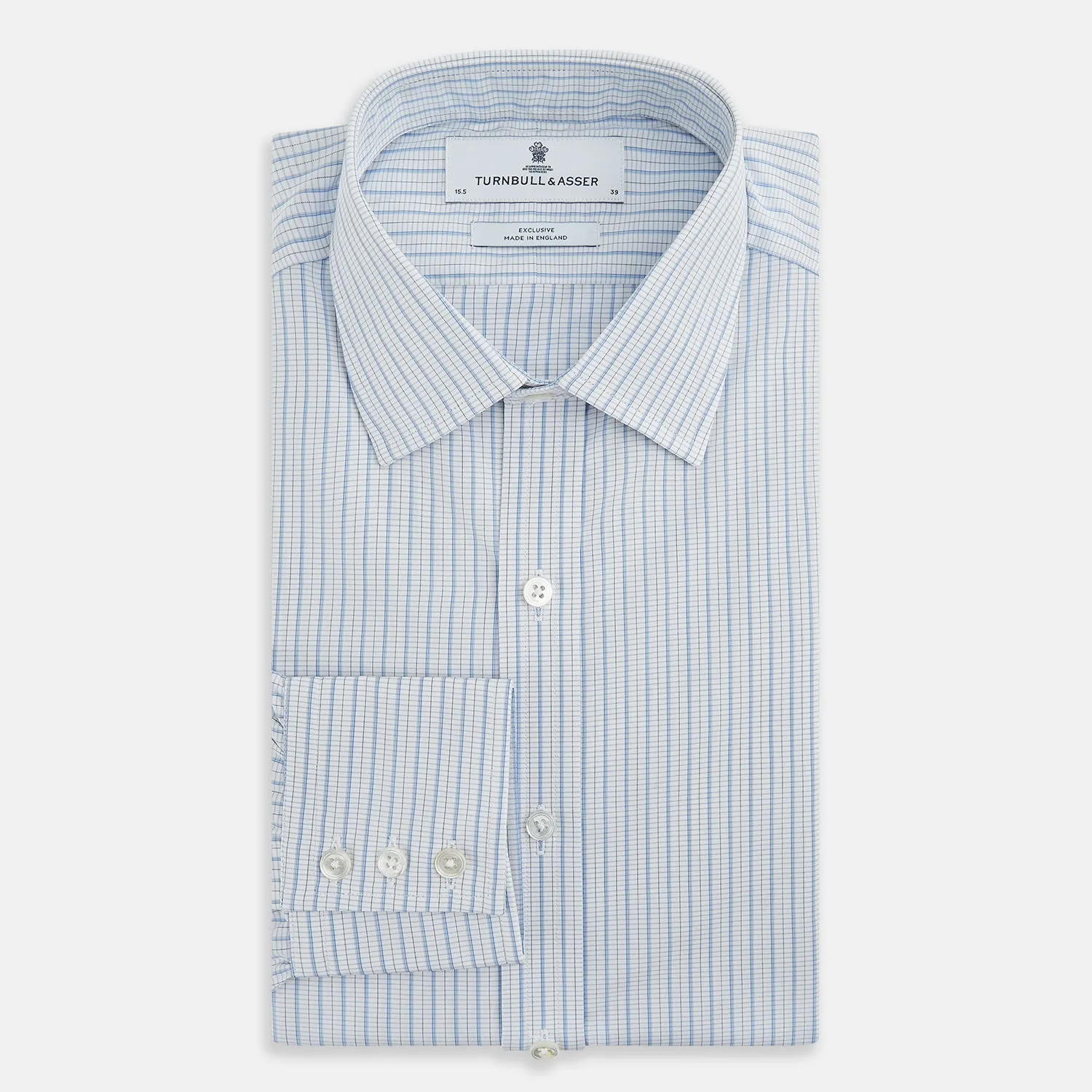 Blue Graph Check Mayfair Shirt