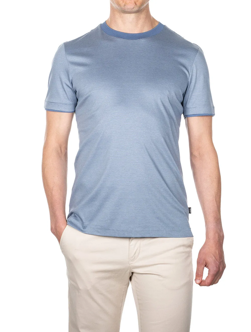 Boss Tessler T-shirt Stone Blue Melange