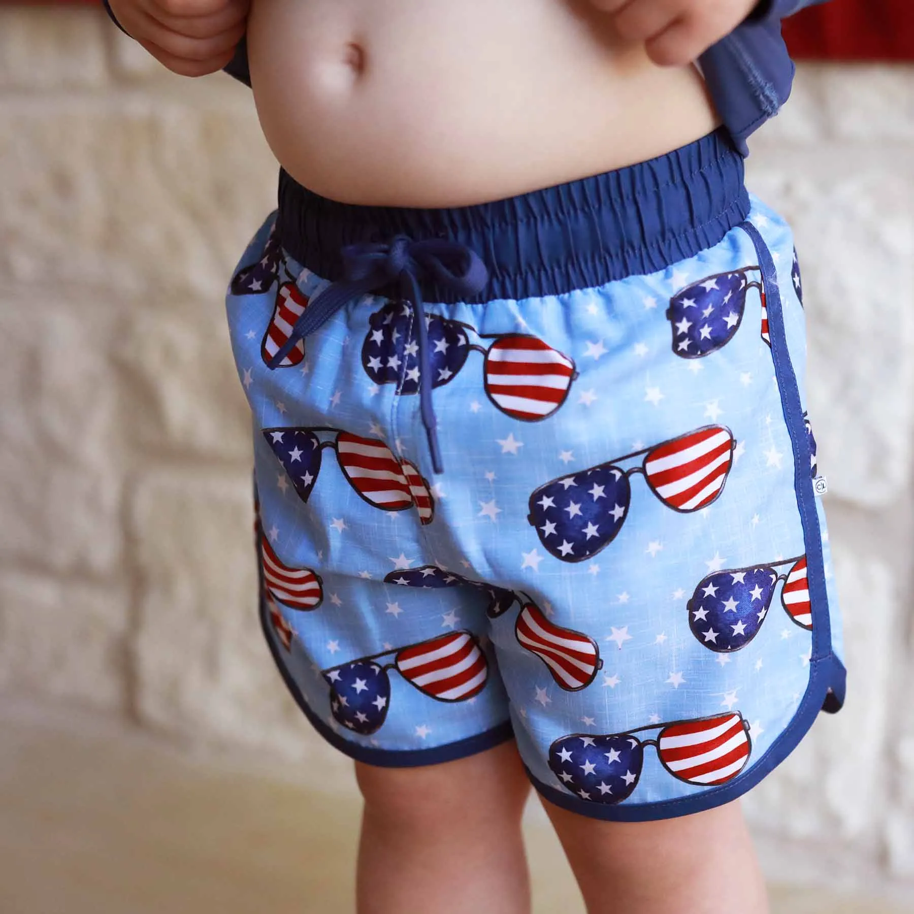 Boy's Swim Trunks | Patriotic Summer