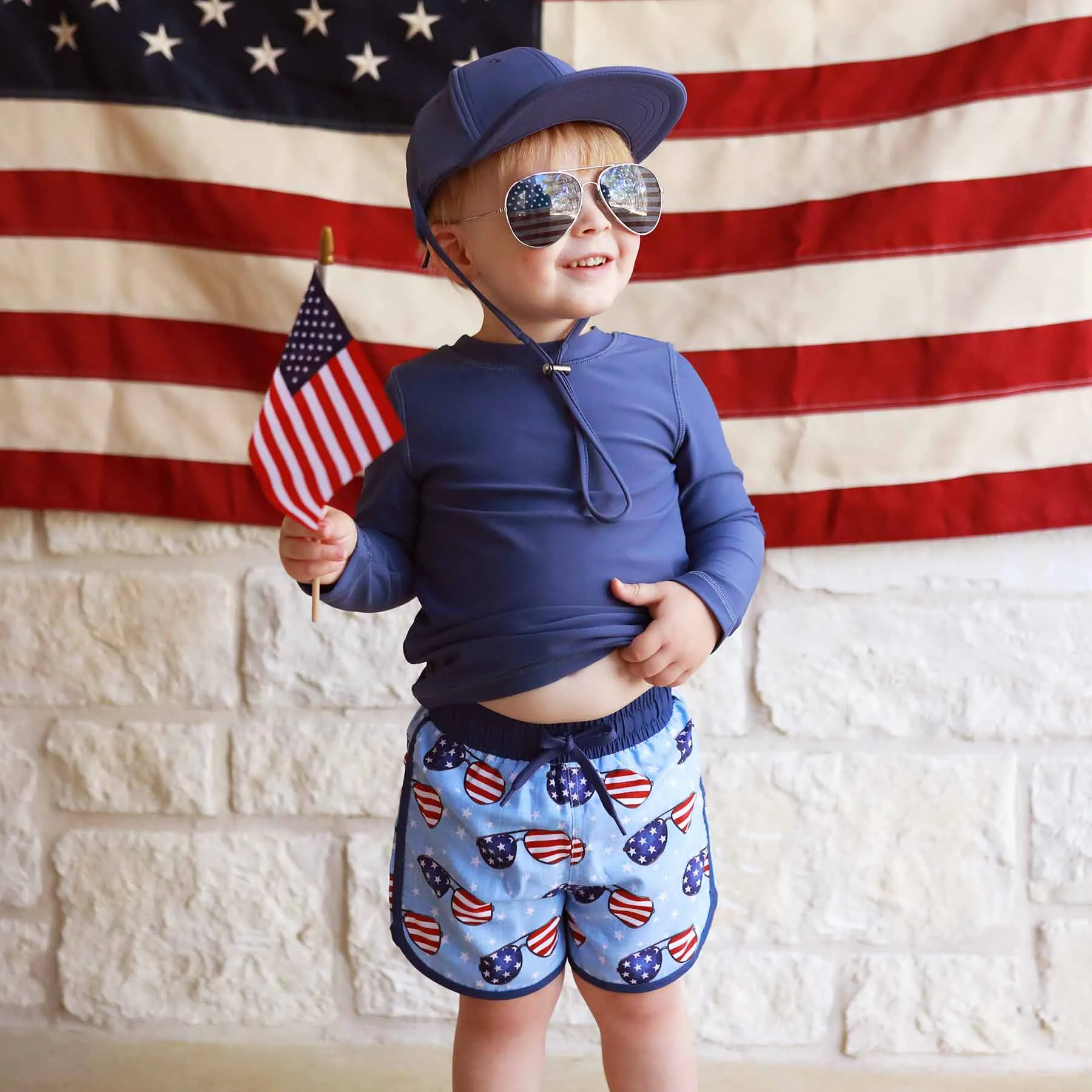 Boy's Swim Trunks | Patriotic Summer