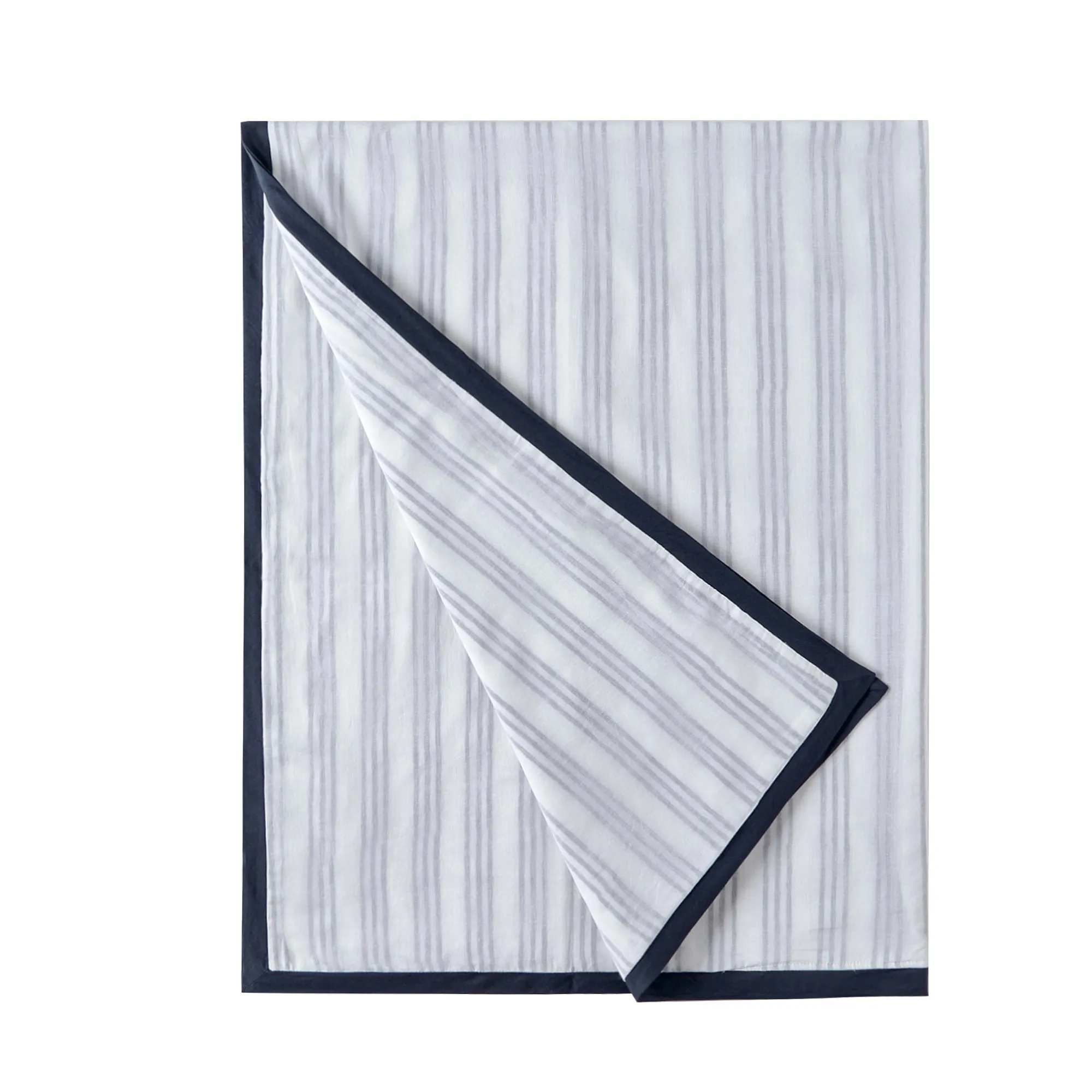 CAIRO BLUE STRIPED COTTON DOHAR BLANKET