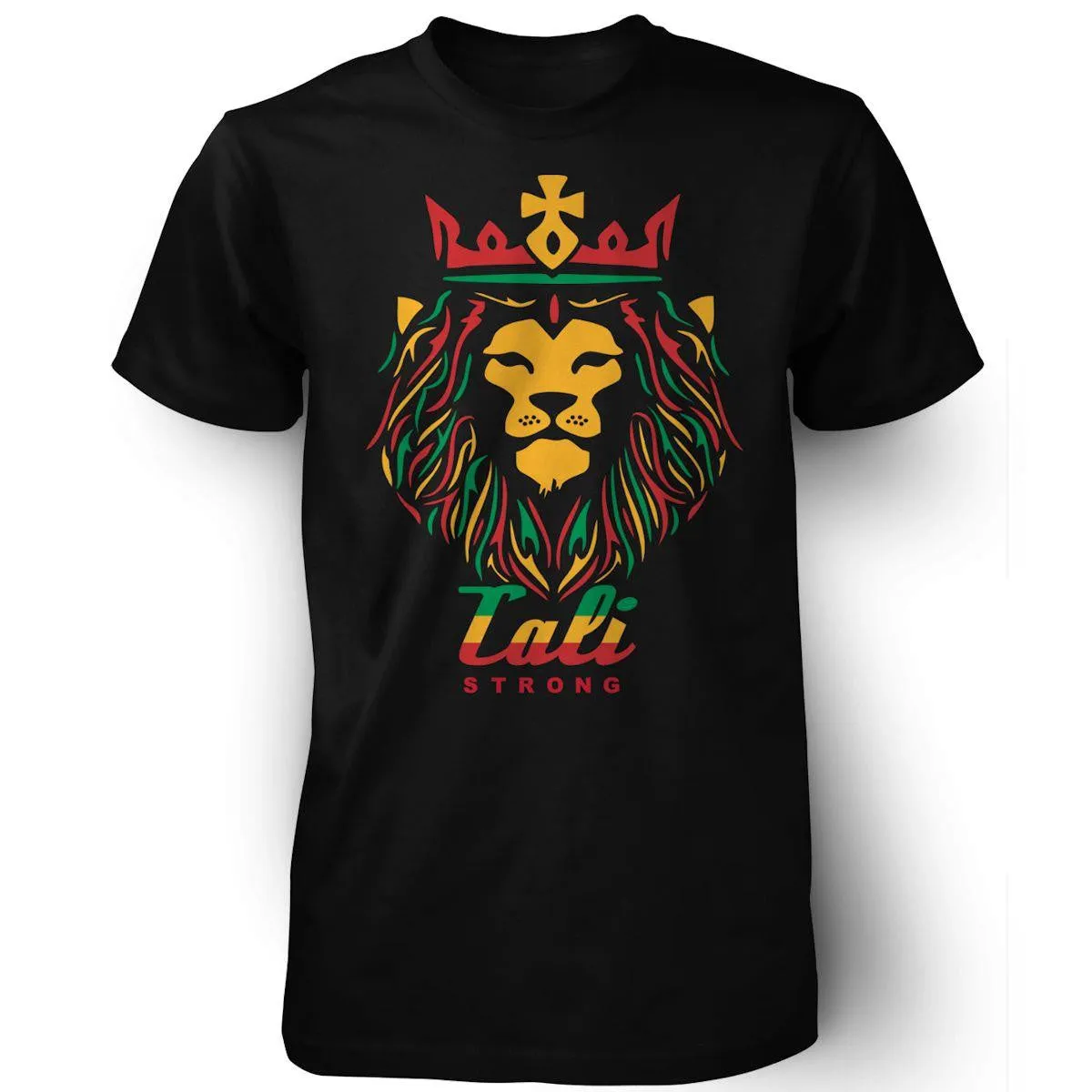CALI Strong King Rasta Black T-Shirt