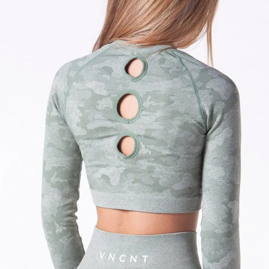Camo 2.0 Crop- Olive