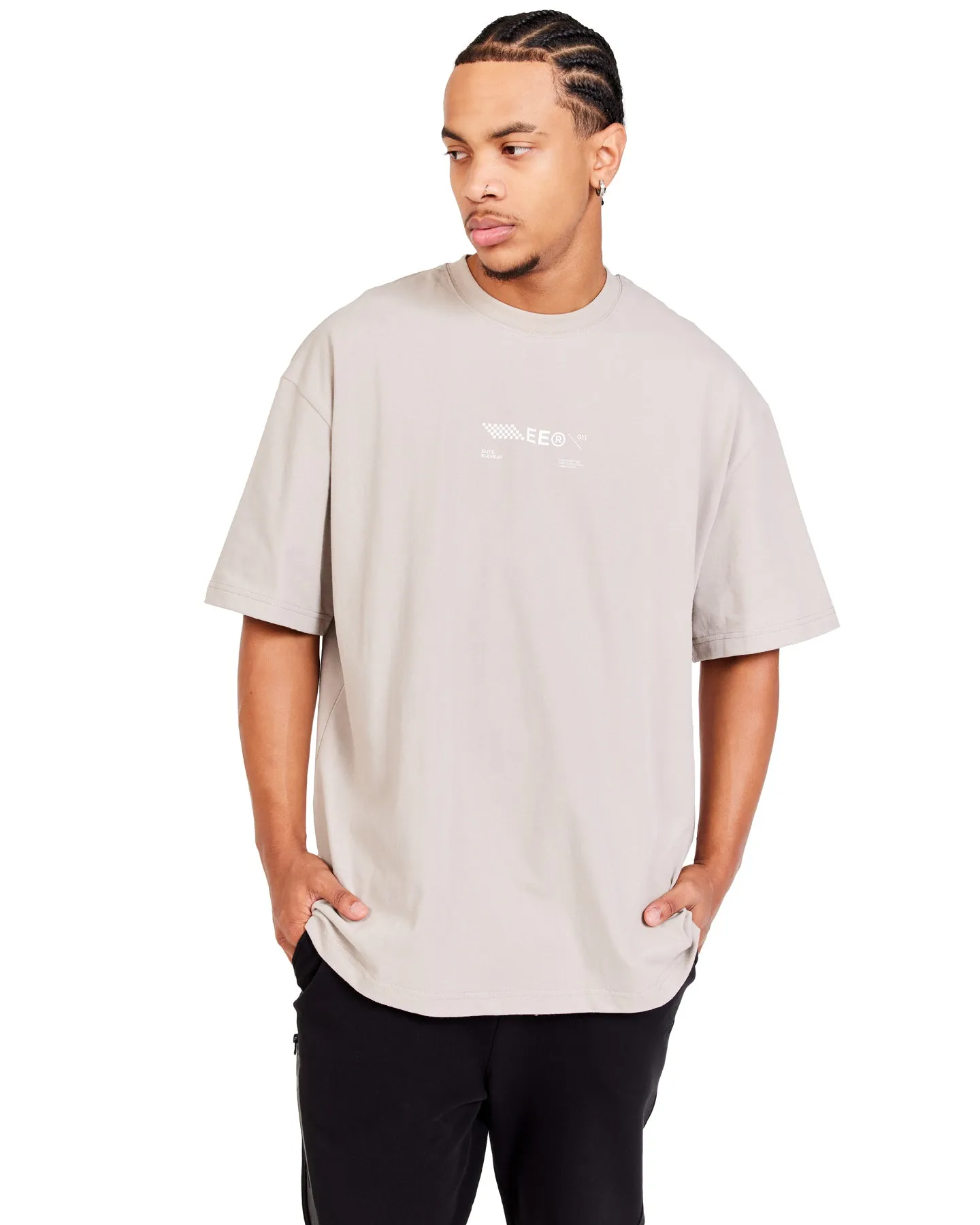 Capital V2 Oversized Tee - Taupe