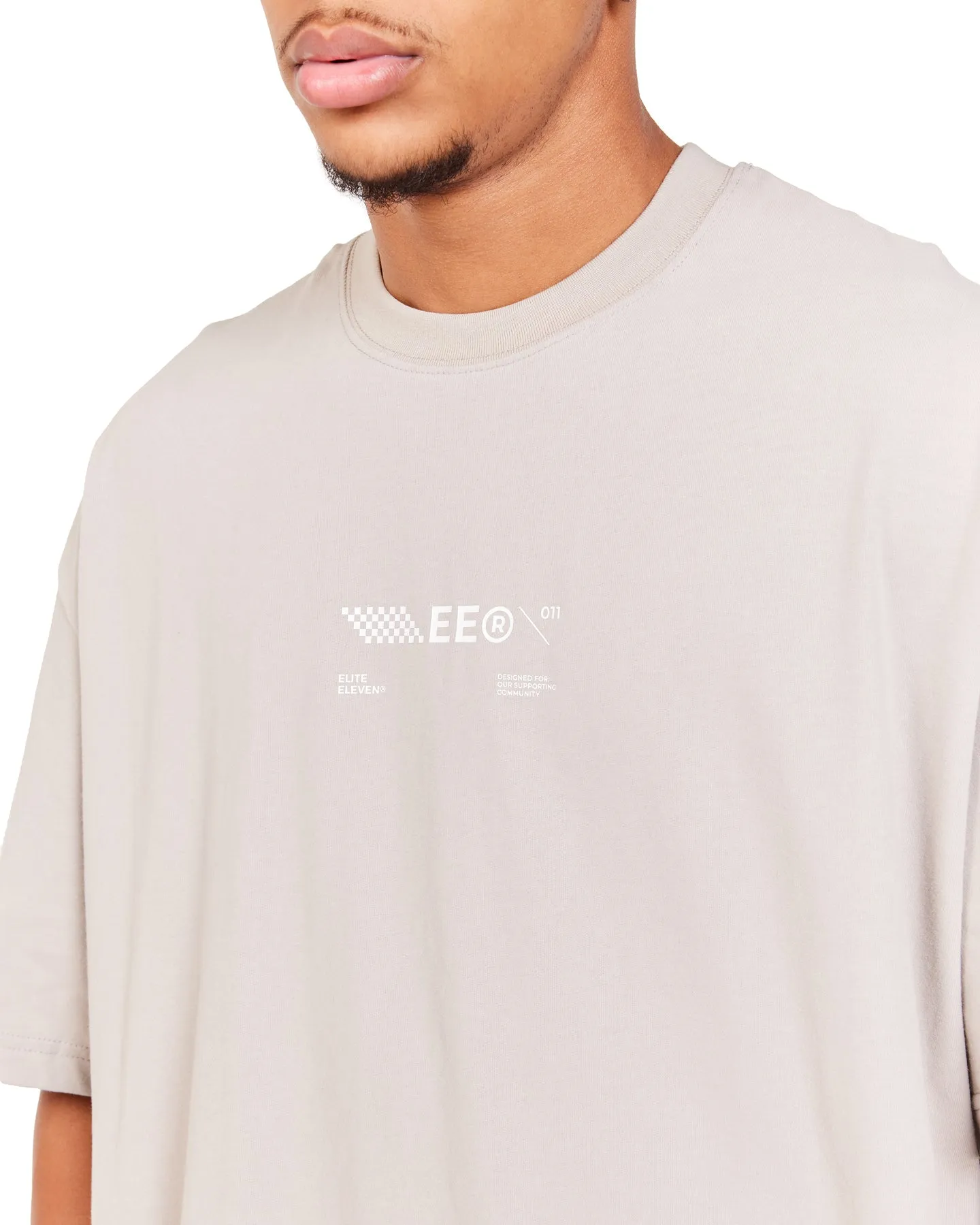 Capital V2 Oversized Tee - Taupe