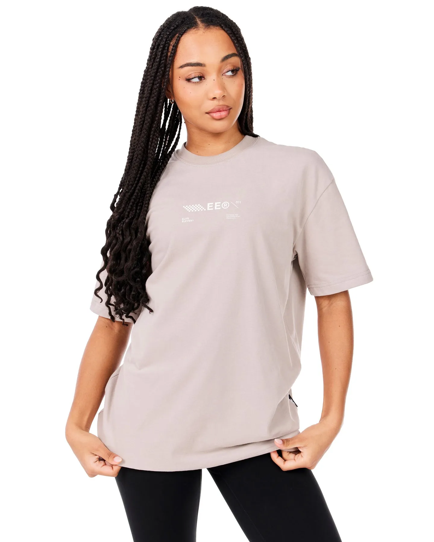 Capital V2 Oversized Tee - Taupe