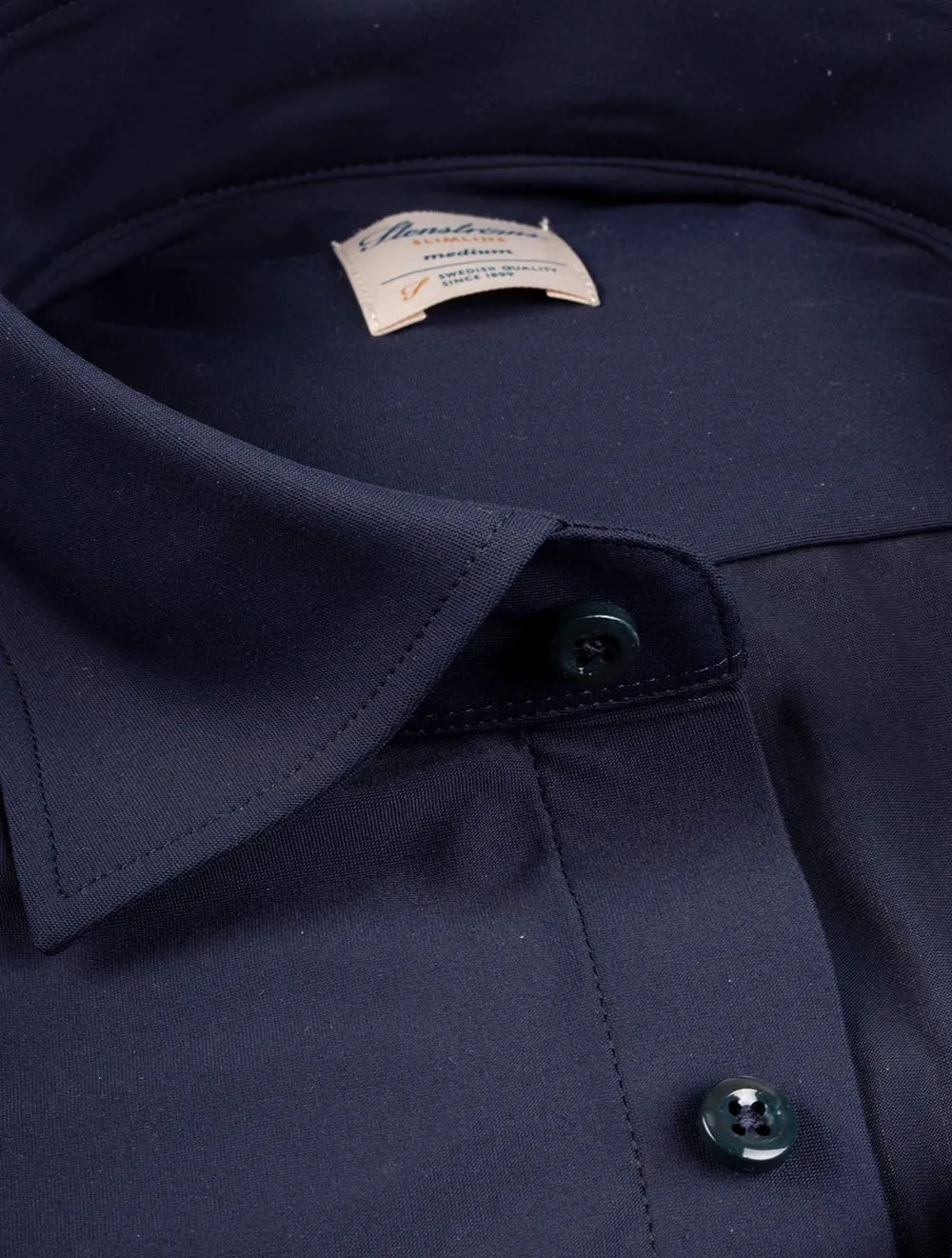 Casual Jersey Stretch Shirt Navy