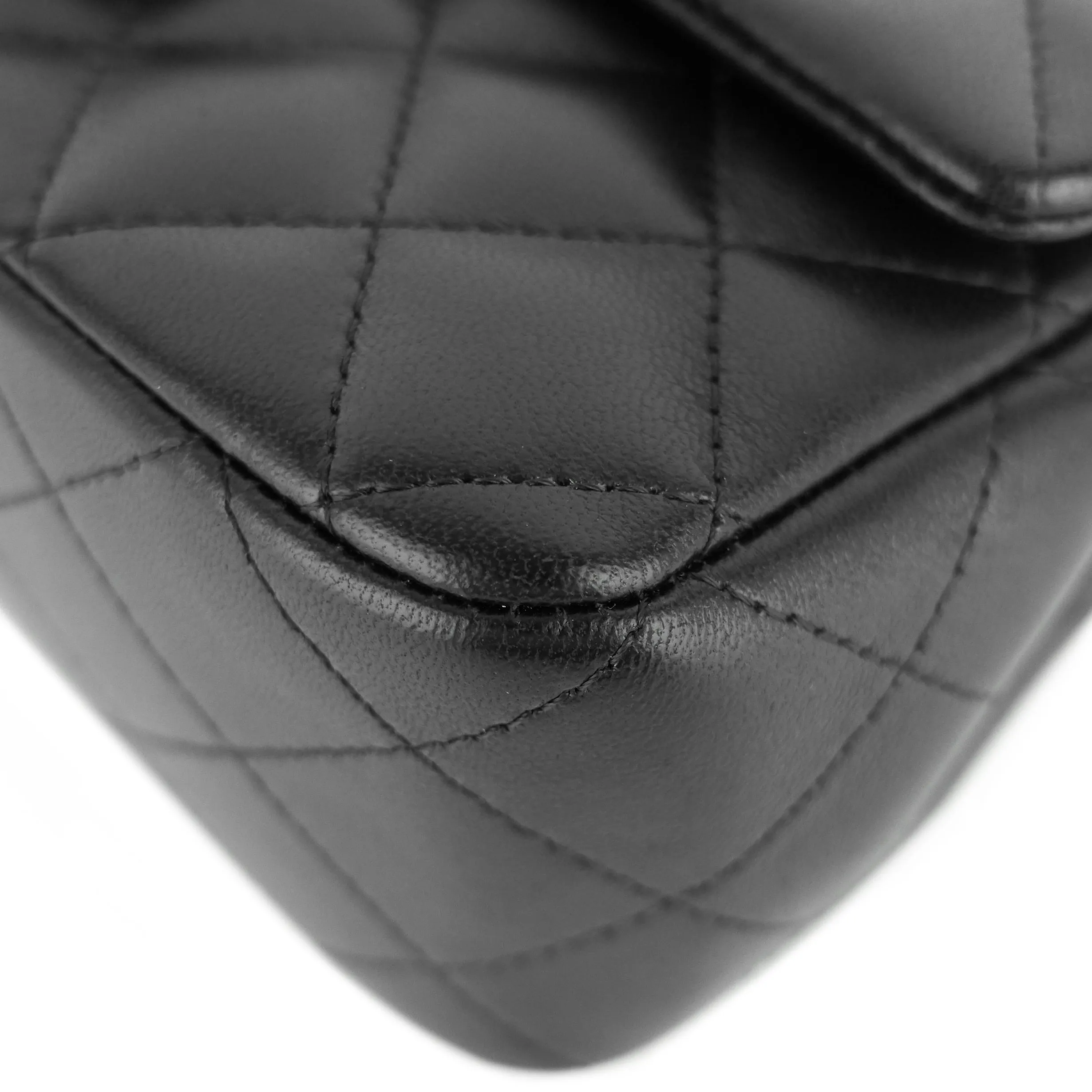 Classic Mini Lambskin Leather Single Flap Bag