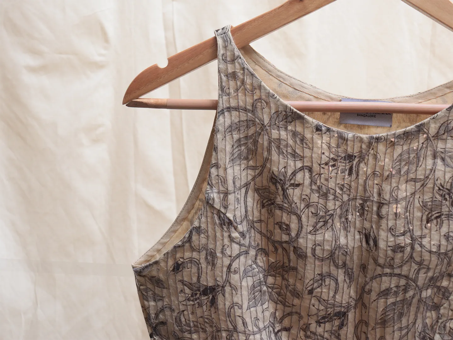 Cream, cotton, Kalamkari blouse