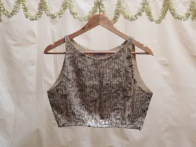 Cream, cotton, Kalamkari blouse