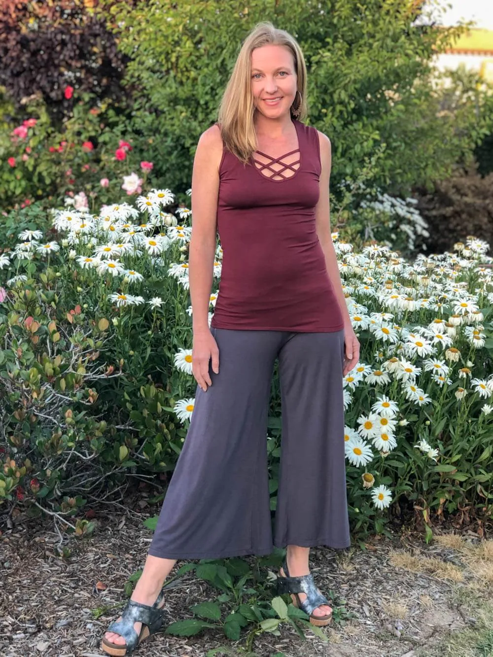 Cropped Flare Pants