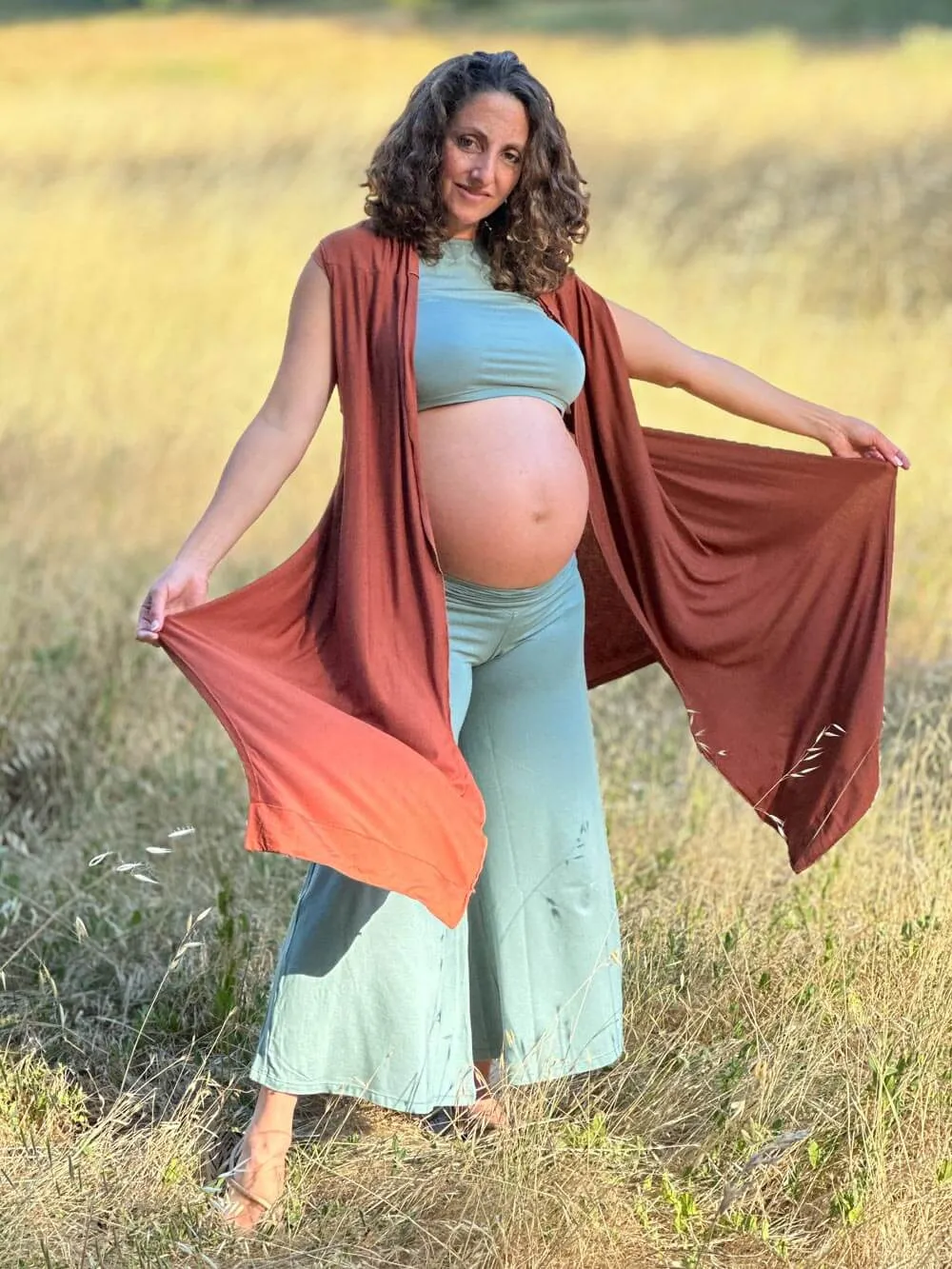 Cropped Flare Pants