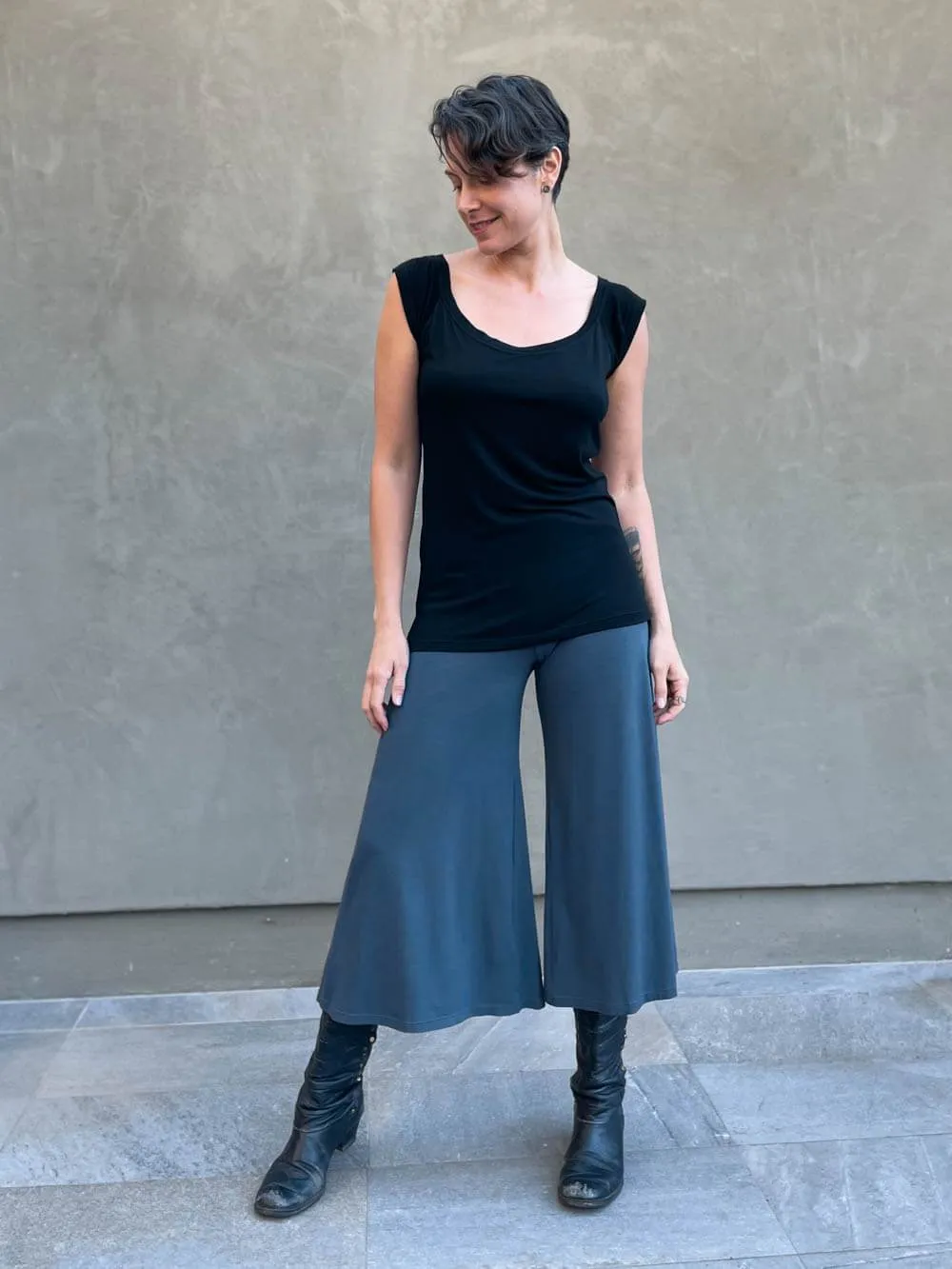 Cropped Flare Pants