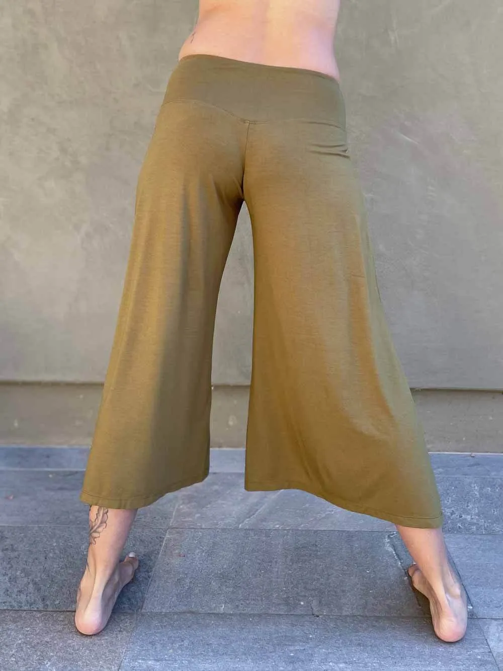 Cropped Flare Pants