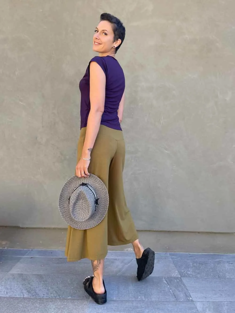 Cropped Flare Pants