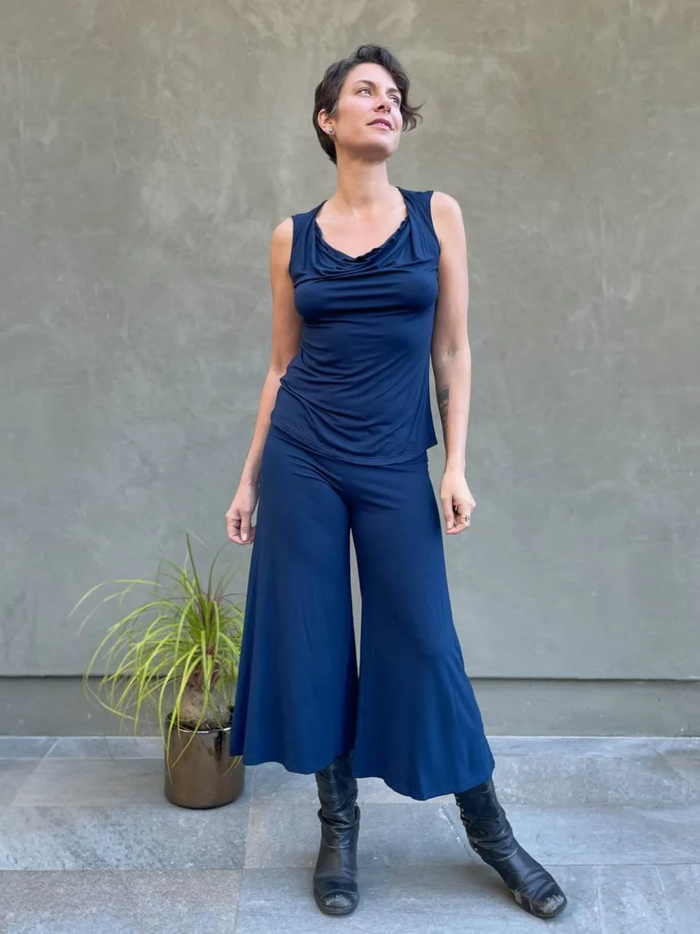 Cropped Flare Pants
