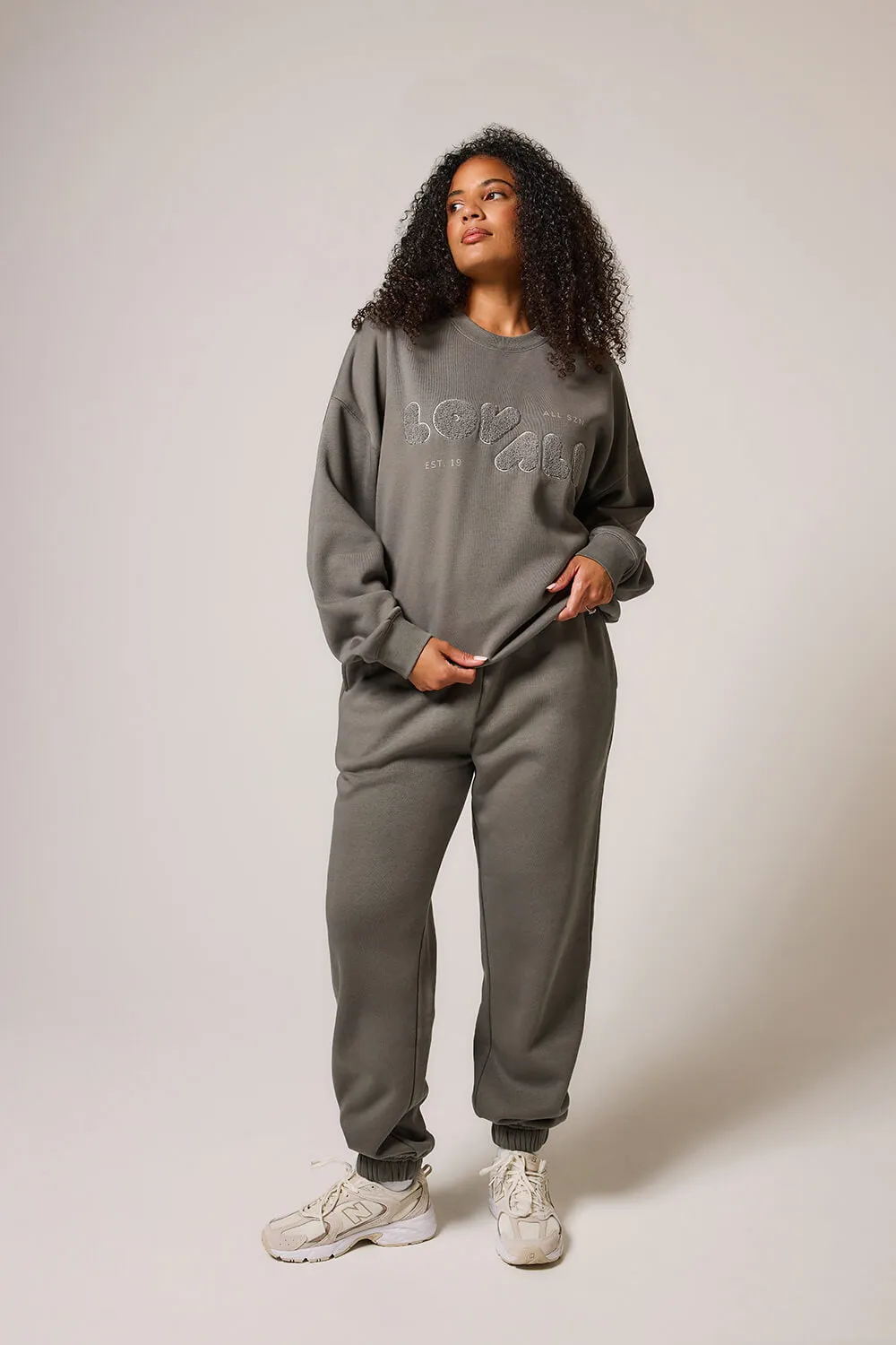 Curve ALL SZN Organic Oversized Sweatshirt Style 2 - Slate Green