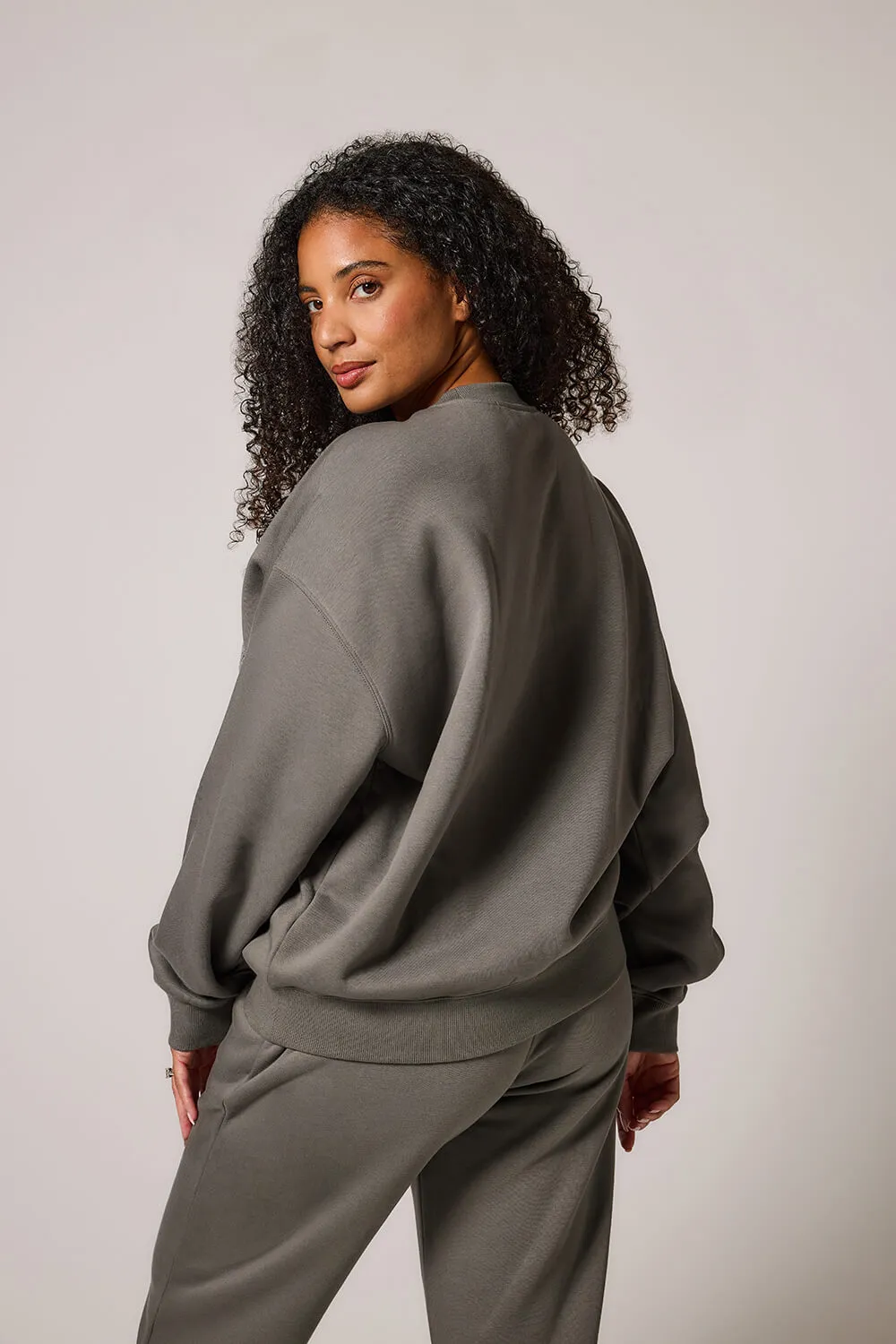 Curve ALL SZN Organic Oversized Sweatshirt Style 2 - Slate Green