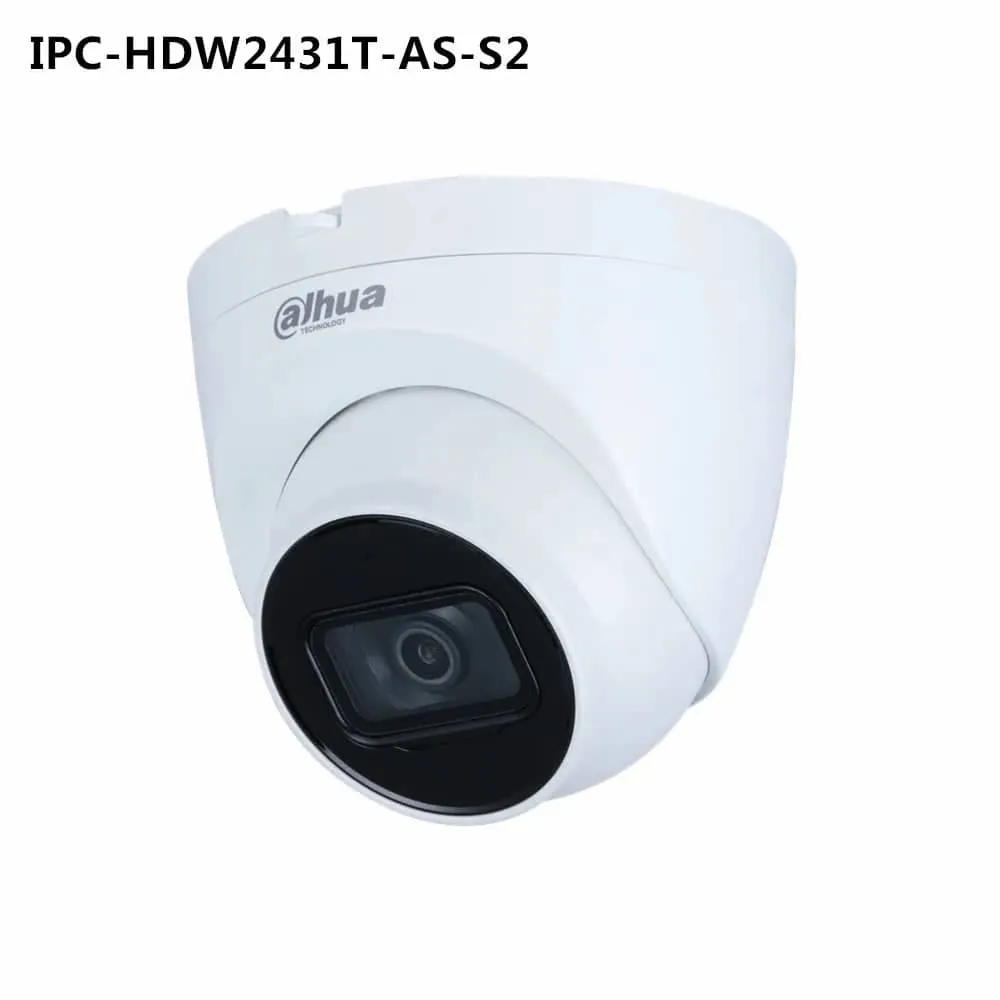 Dahua International version IPC-HDW2431T-AS-S2 & IPC-HDW2441T-S 4MP POE Built in MiC & SD Card Slot IR 30M Starlight IP Camera
