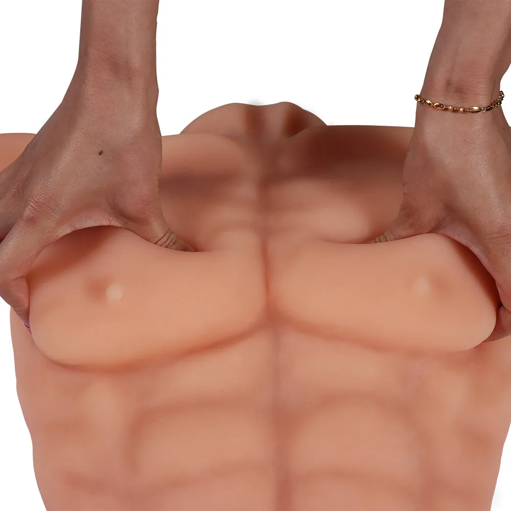 Daniel Realistic Male Sex Doll Torso With 6" Dildo