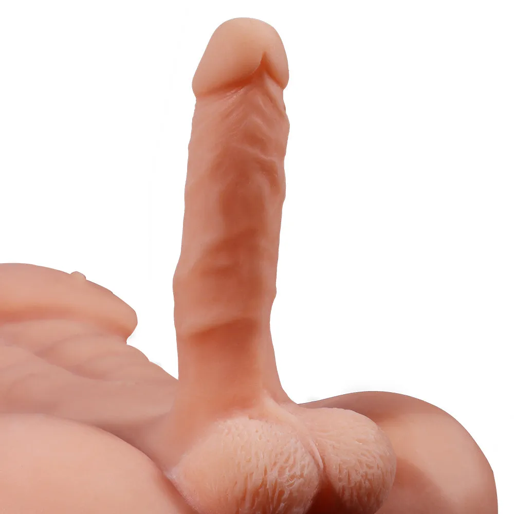 Daniel Realistic Male Sex Doll Torso With 6" Dildo