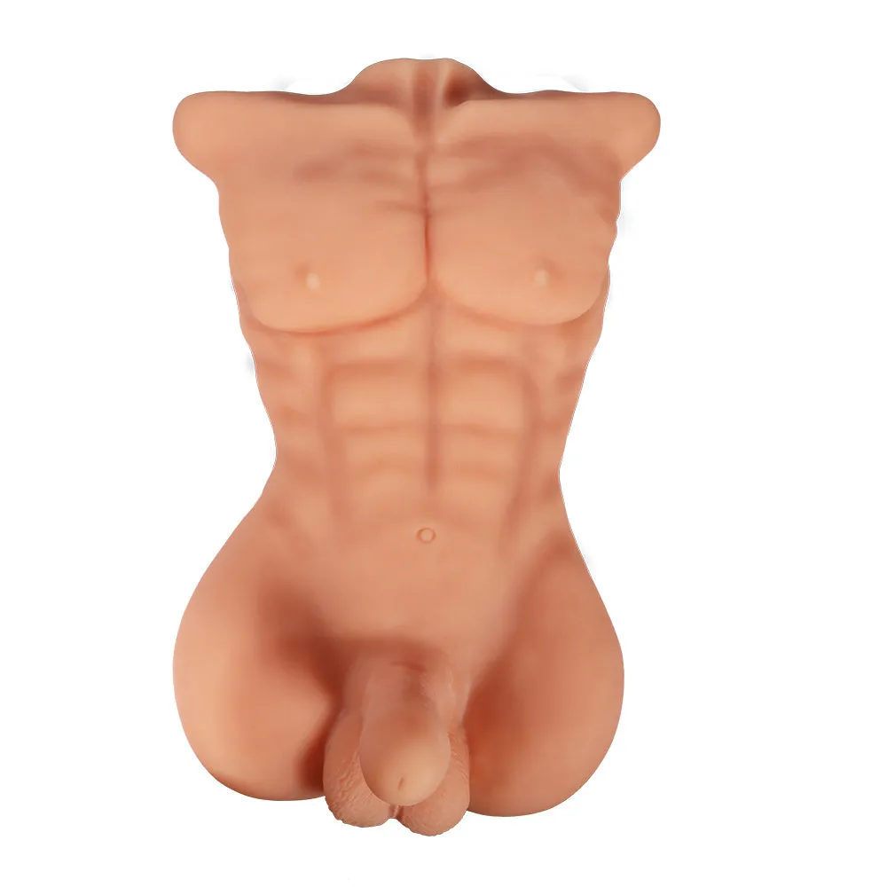 Daniel Realistic Male Sex Doll Torso With 6" Dildo