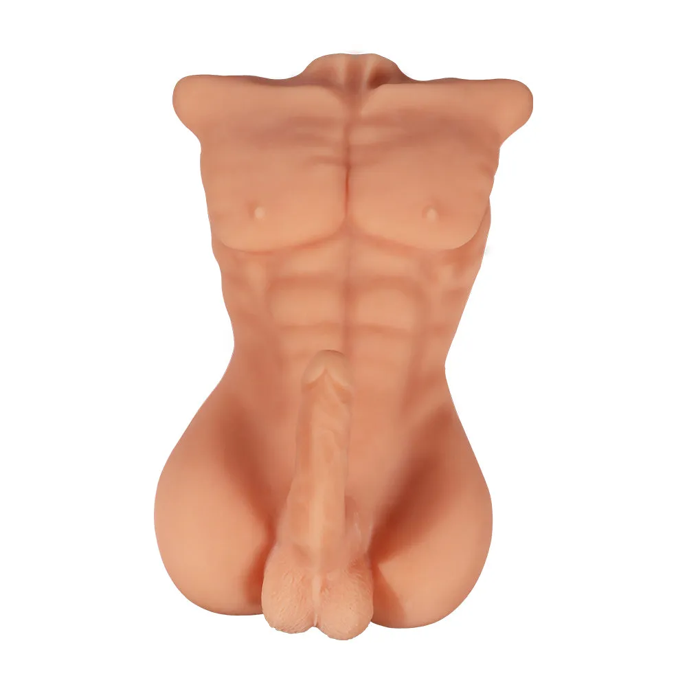 Daniel Realistic Male Sex Doll Torso With 6" Dildo